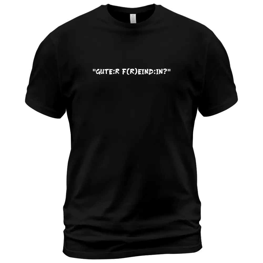 Shirt 0Punkt Guter Freund schwarz
